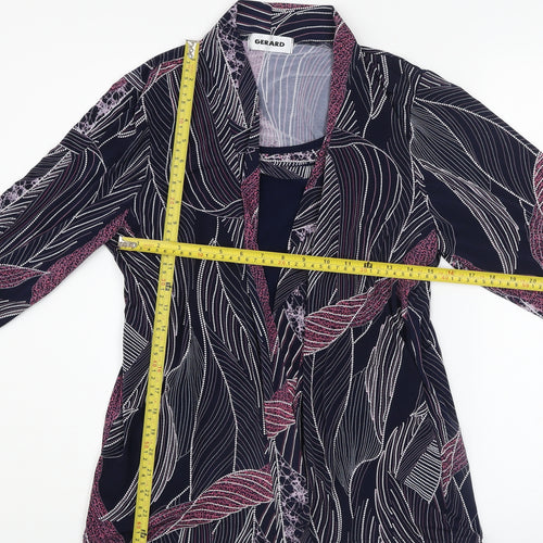 Gerard Womens Multicoloured Floral Tunic Blouse Size 16
