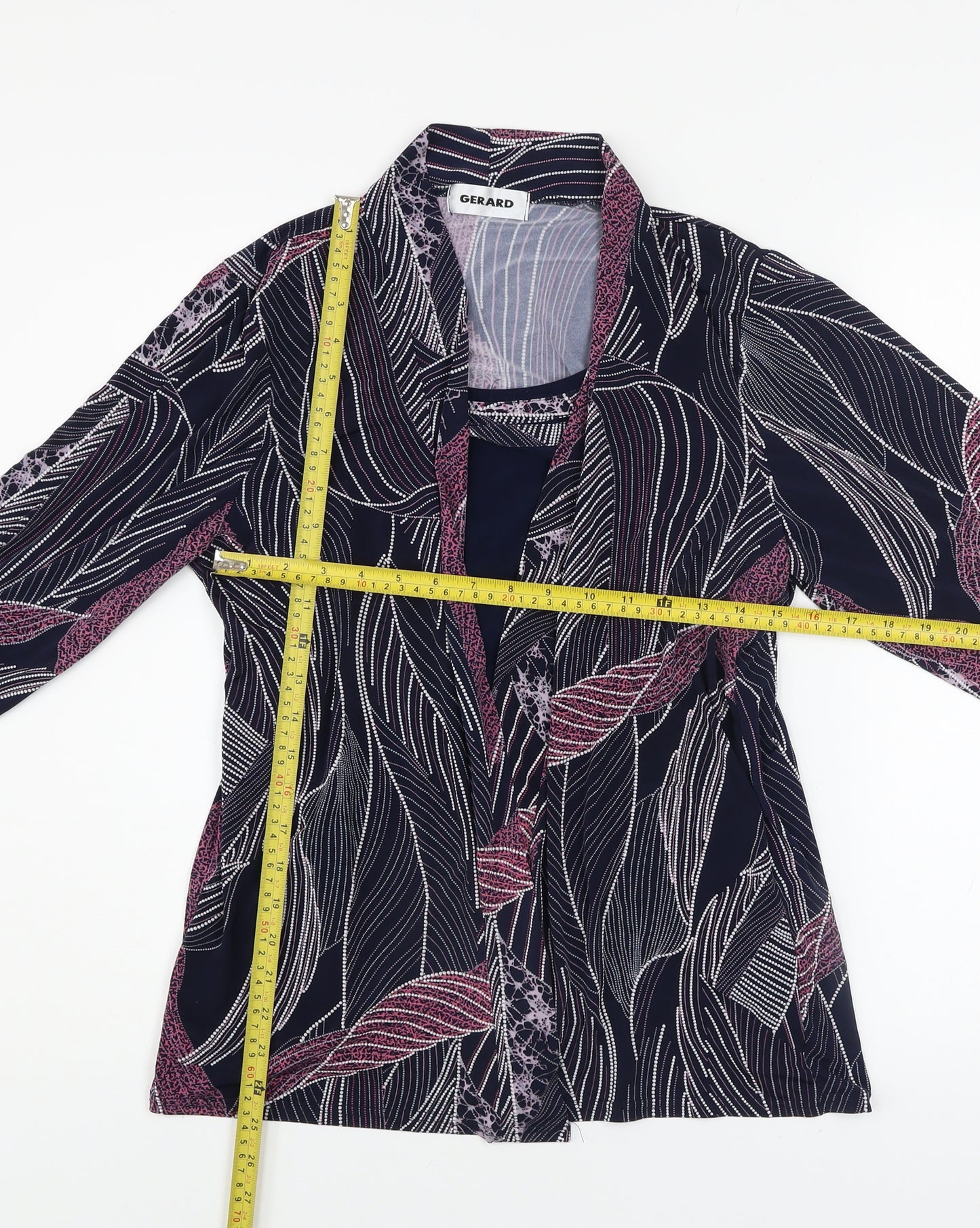 Gerard Womens Multicoloured Floral Tunic Blouse Size 16