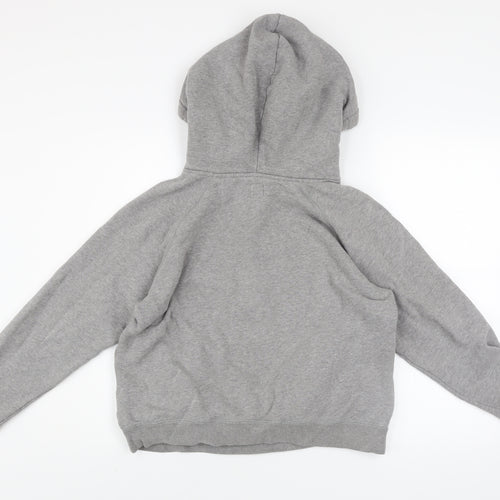 Jack Wills Women's Grey Pullover Hoodie UK 14 Fleece Lined Casual Sweatshirt