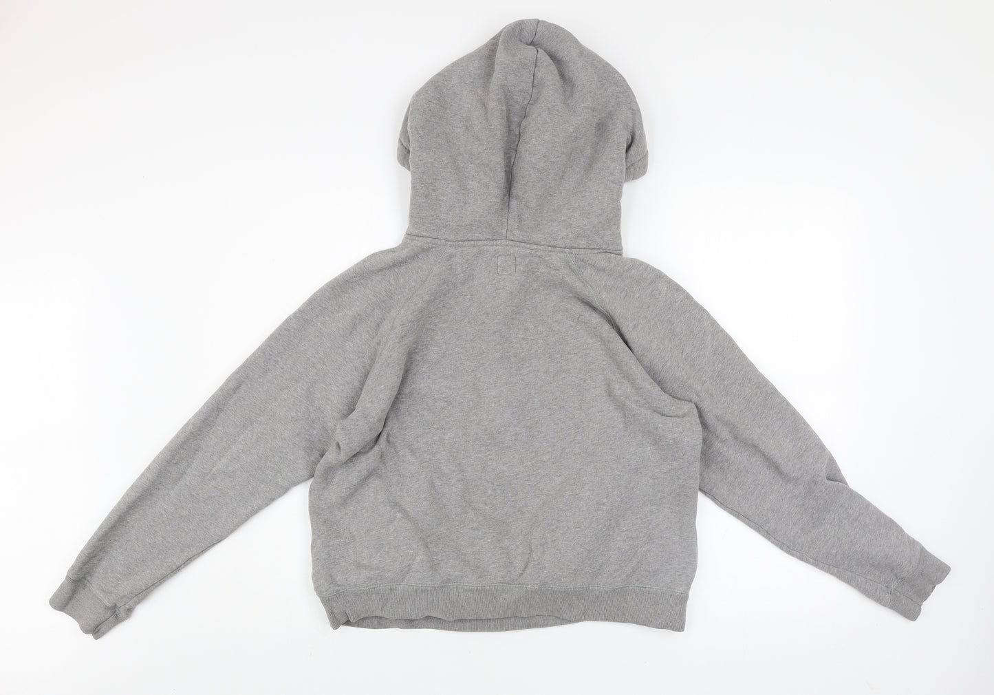 Jack Wills Women's Grey Pullover Hoodie UK 14 Fleece Lined Casual Sweatshirt