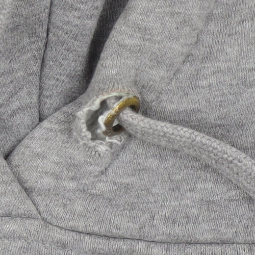 Jack Wills Women's Grey Pullover Hoodie UK 14 Fleece Lined Casual Sweatshirt