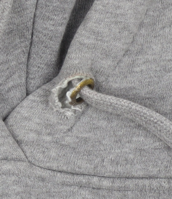 Jack Wills Women's Grey Pullover Hoodie UK 14 Fleece Lined Casual Sweatshirt