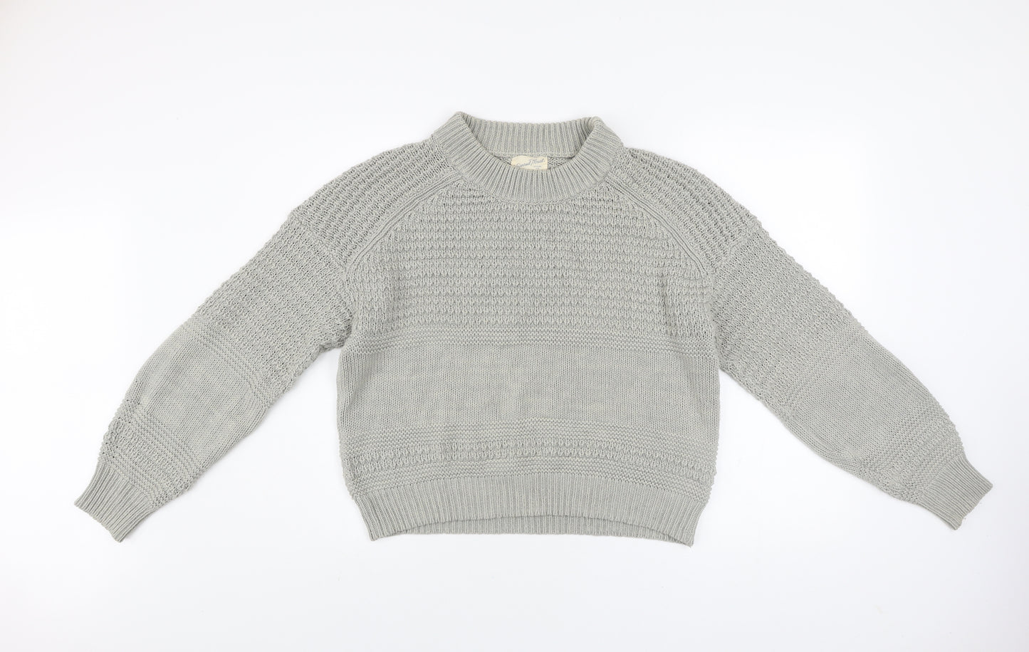 Universal Thread Women Grey XL Chunky Knit Crew Neck Jumper