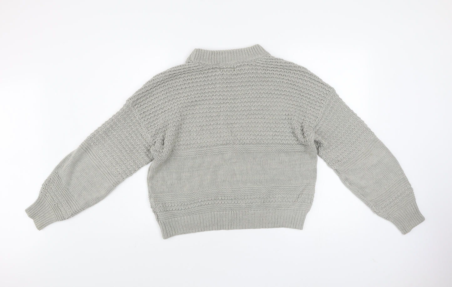 Universal Thread Women Grey XL Chunky Knit Crew Neck Jumper