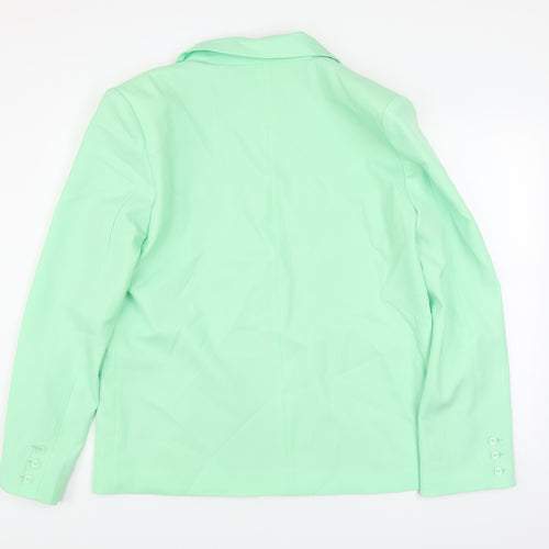 SLA The Label Mint Green Unisex S Blazer Lined Classic Mid-Length