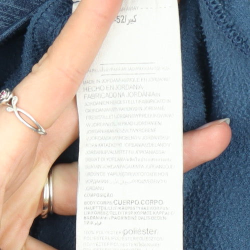 Under Armour Men Blue L 1/4 Zip Fleece Sweatshirt Mock Neck