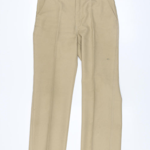 St Bernard Men's Beige 34 Regular Fit Chino Trousers