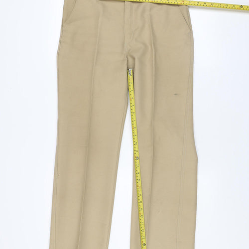 St Bernard Men's Beige 34 Regular Fit Chino Trousers