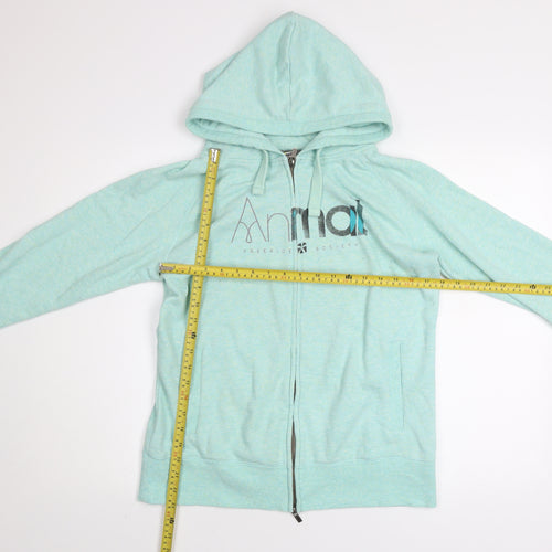 Animal Womens Blue Size 12 Full Zip Hooded Track Jacket