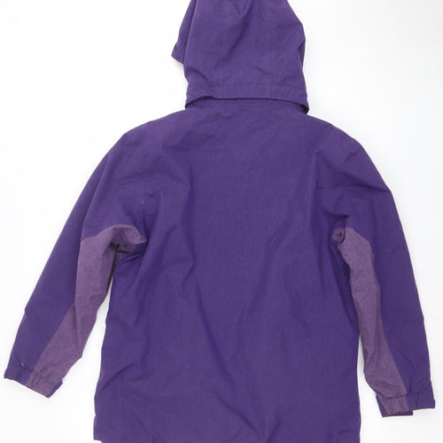 The Edge Girls Purple Waterproof Hooded Ski Jacket 13-14 Years