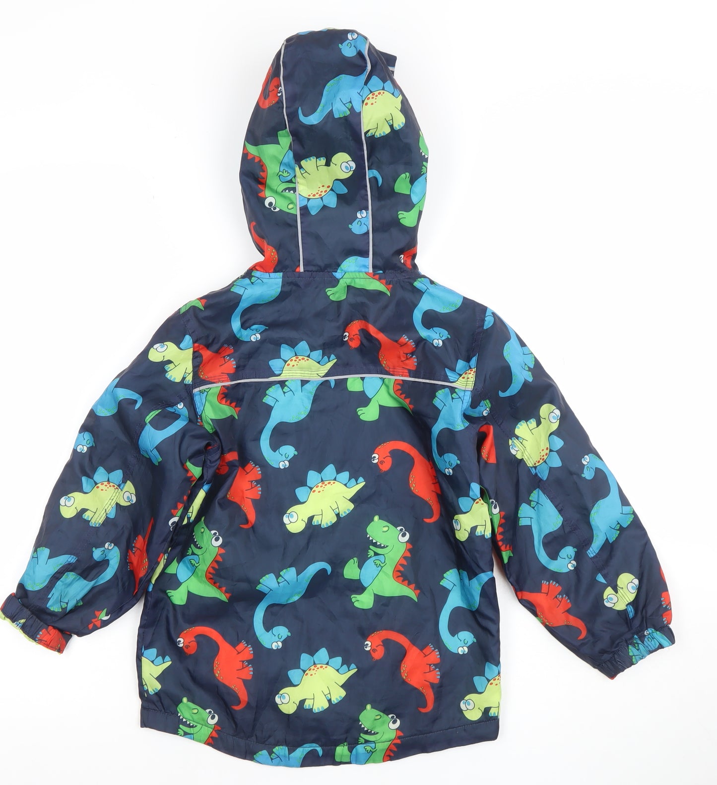 George Boys Multicoloured Dinosaur Hooded Rain Coat Jacket 5-6 Years