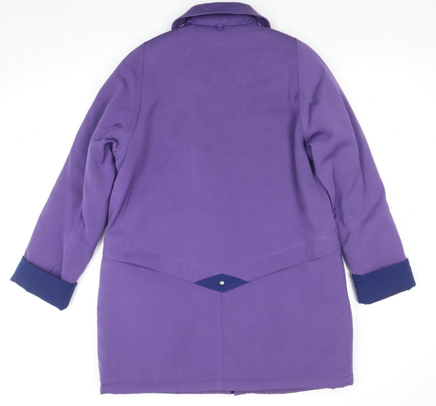 Isle Women’s Purple Polyester Mid-Length Overcoat Size 12