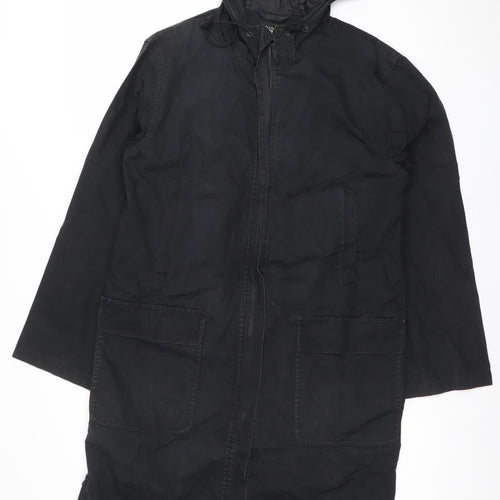 DANNIMAC Women's Black Hooded Rain Coat Size S Water Resistant