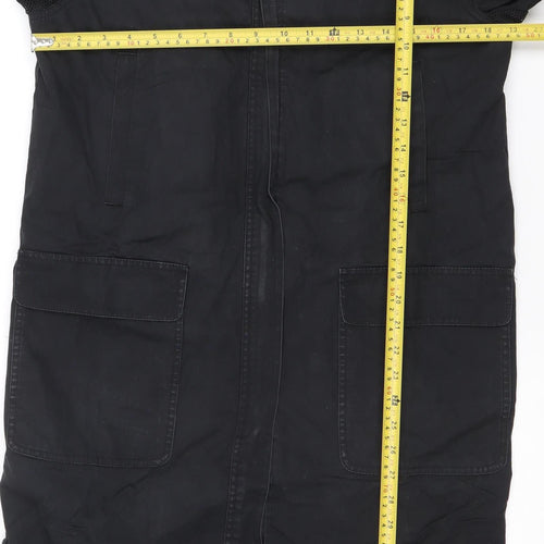 DANNIMAC Women's Black Hooded Rain Coat Size S Water Resistant