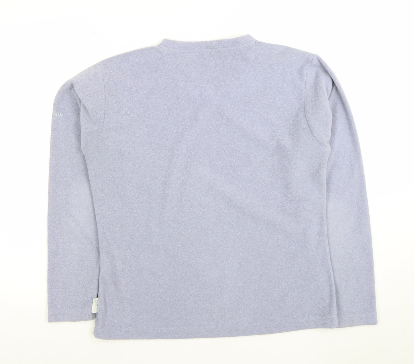 Regatta Women Lilac Fleece Pullover Sweatshirt UK 12 V-Neck Long Sleeve