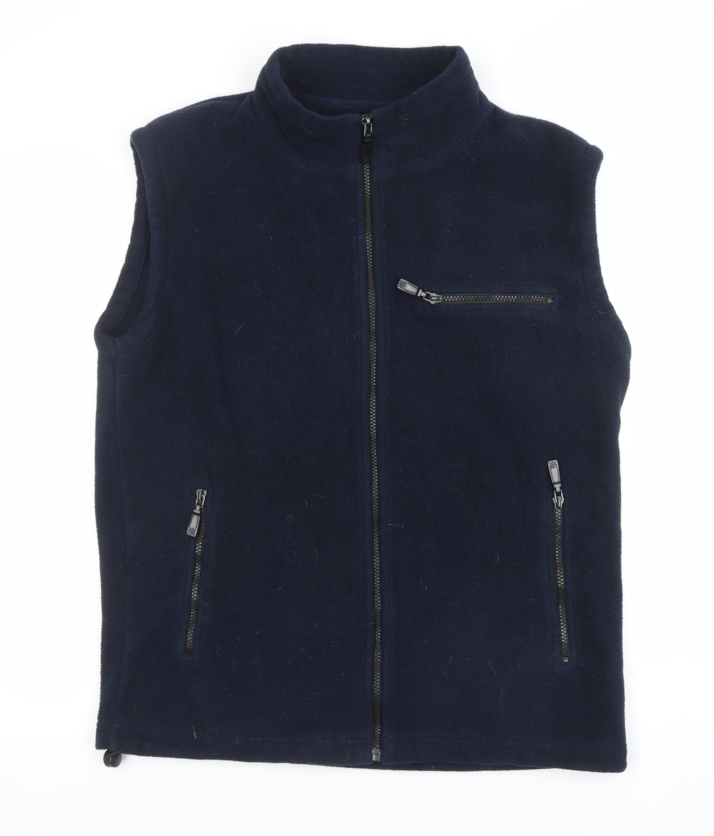 Country Trader Womens Blue Fleece Zip Waistcoat Bodywarmer Size L