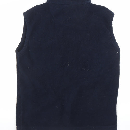 Country Trader Womens Blue Fleece Zip Waistcoat Bodywarmer Size L