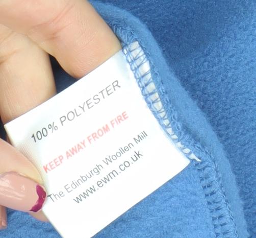 ISLE ESSENTIALS Women Blue Fleece Full Zip Jacket Size 22