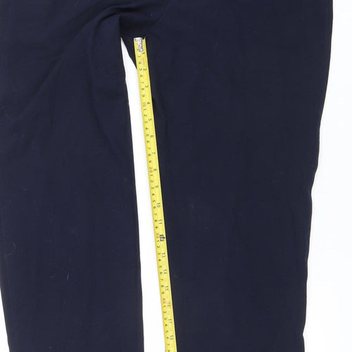 Marks and Spencer Women's Blue Size 12 Straight Leg Trousers