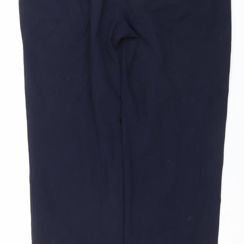 Marks and Spencer Women's Blue Size 12 Straight Leg Trousers