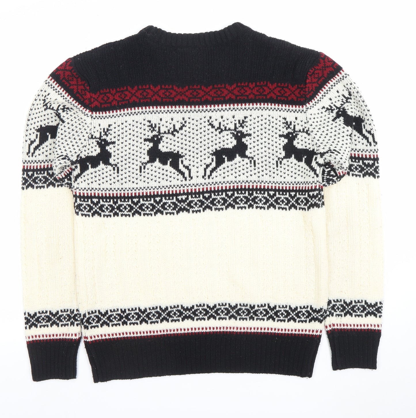 Pop England Women's Multicoloured Fair Isle Christmas Jumper Size S