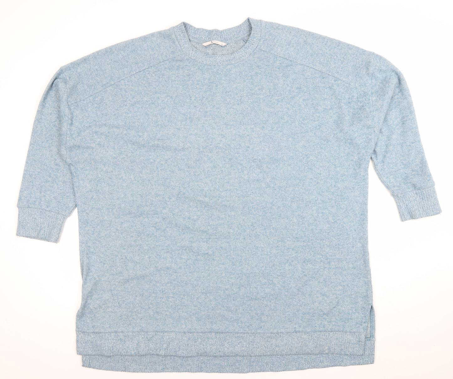 Tu Women’s Blue Crew Neck Relaxed Pullover Jumper Size 24