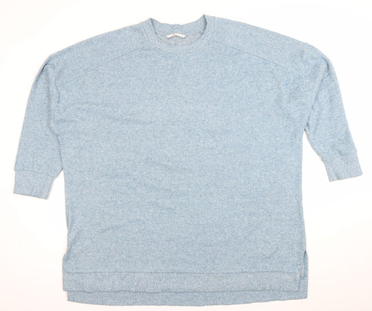 Tu Women’s Blue Crew Neck Relaxed Pullover Jumper Size 24