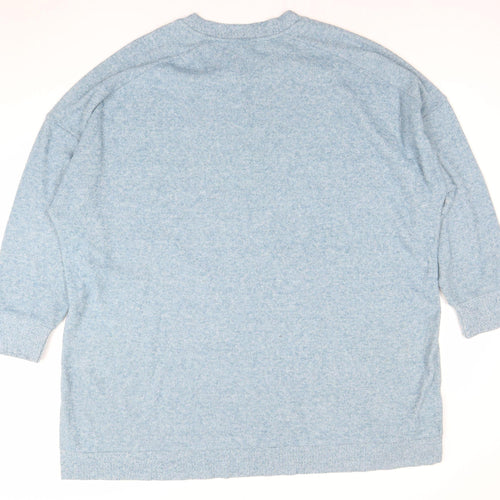 Tu Women’s Blue Crew Neck Relaxed Pullover Jumper Size 24