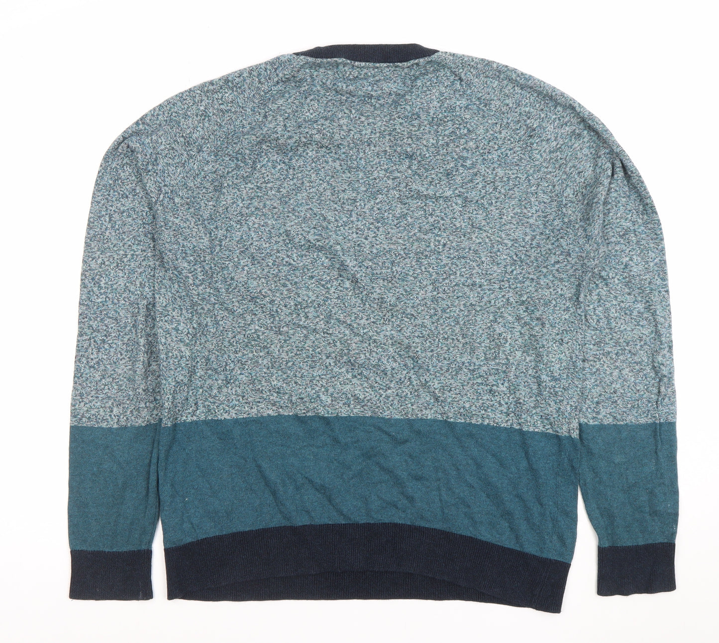 Next Men's Blue Cotton Crew Neck Jumper Size L Long Sleeve