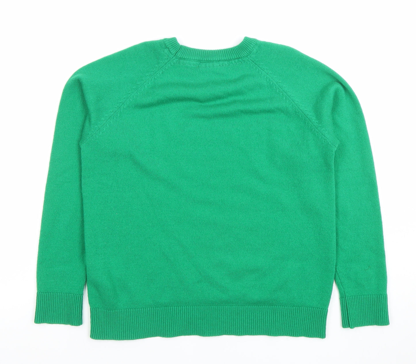 Disney Boys Green Christmas Jumper Mickey & Donald UK 5-6 Years Crew Neck