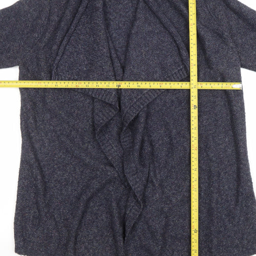 FatFace Women’s Blue Wool Blend Open Front Cardigan Size 14