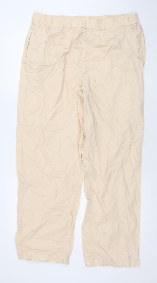 Marks and Spencer Women’s Beige Size 16 Tall Lightweight Trousers