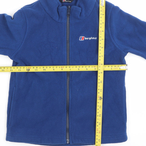 Berghaus Boys Blue Fleece Full Zip Jacket 5-6 Years Outdoor Wear