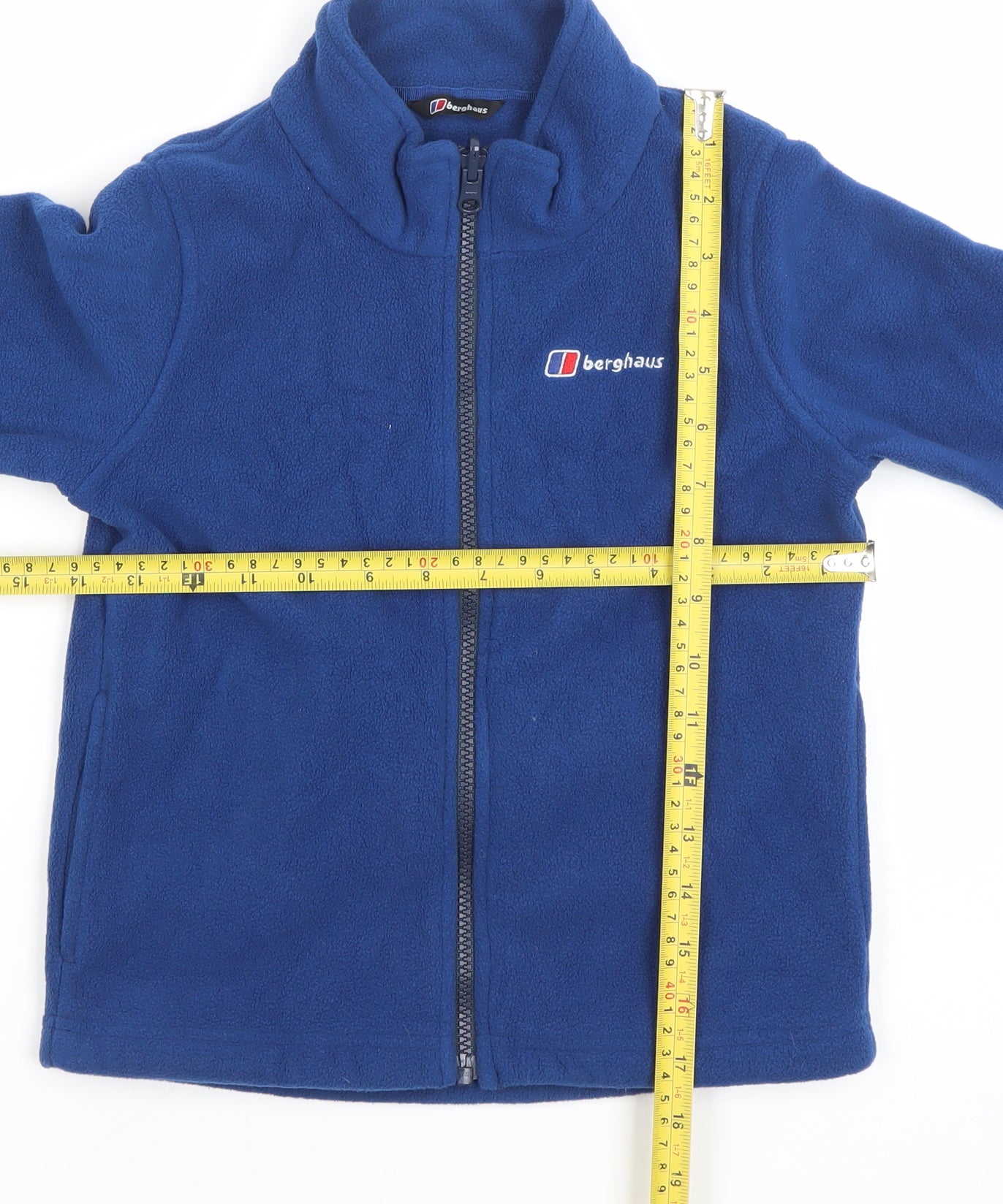 Berghaus Boys Blue Fleece Full Zip Jacket 5-6 Years Outdoor Wear