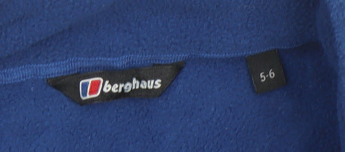 Berghaus Boys Blue Fleece Full Zip Jacket 5-6 Years Outdoor Wear