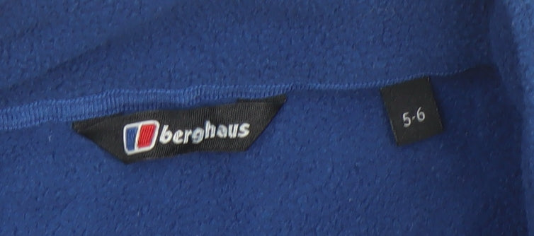 Berghaus Boys Blue Fleece Full Zip Jacket 5-6 Years Outdoor Wear