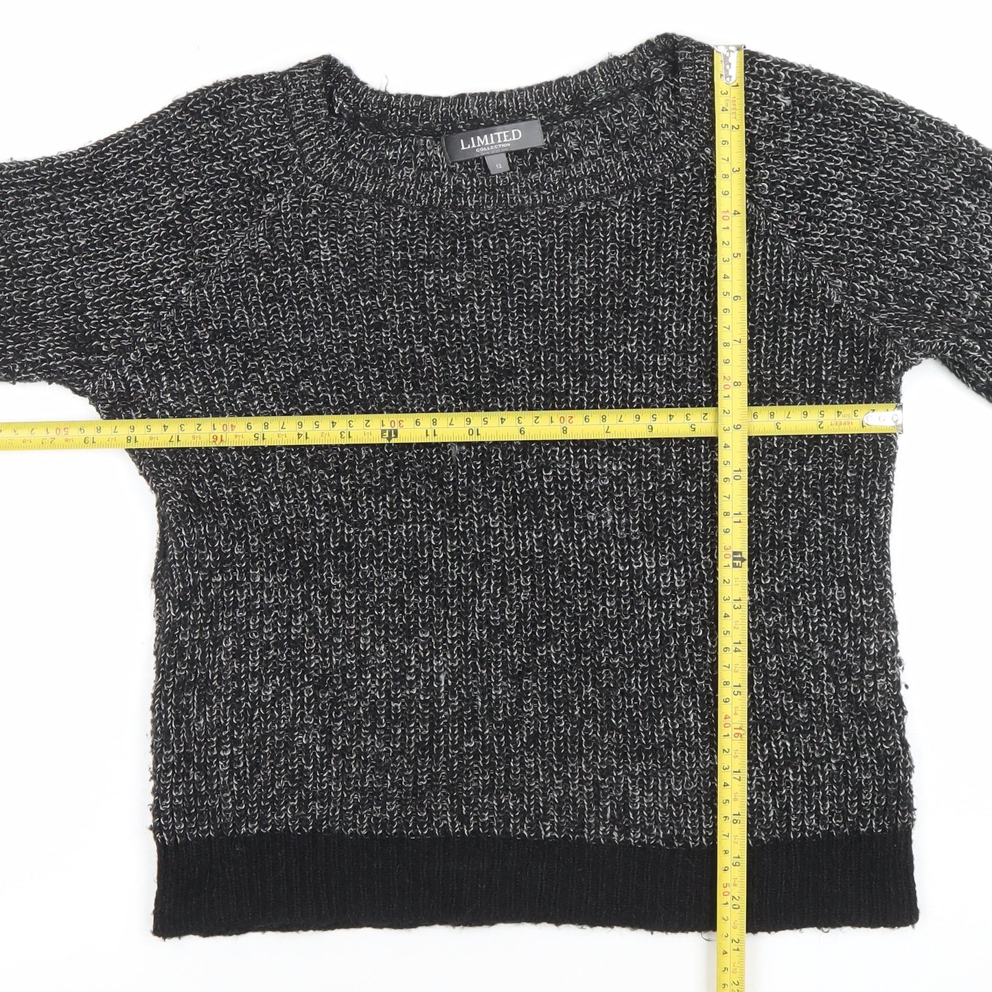 Marks and Spencer Women’s Grey Chunky Knit Pullover Jumper Size 12