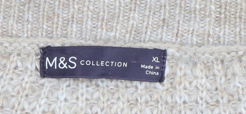 Marks and Spencer Women’s Beige Cable-Knit Cardigan XL