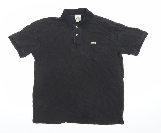 Lacoste Men's Black XL Classic Cotton Short Sleeve Polo Shirt