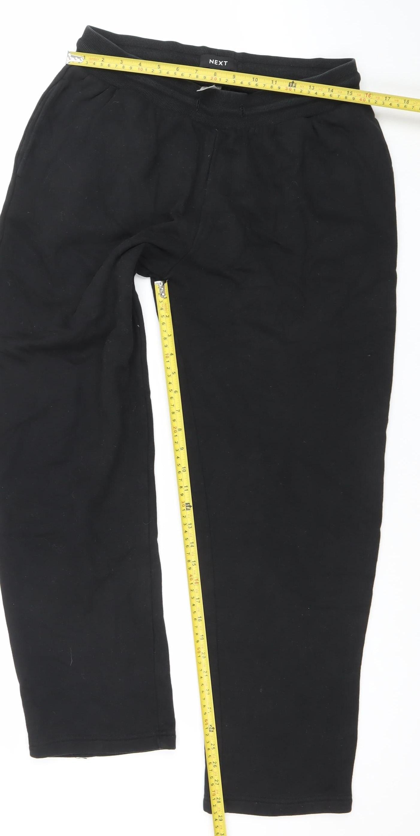 Next Men's Black Jogger Style Activewear Trousers M Regular Fit