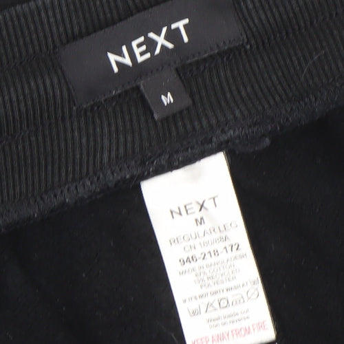 Next Men's Black Jogger Style Activewear Trousers M Regular Fit