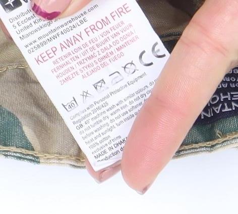 Mountain Warehouse Boys Beige Green Camouflage Cargo Shorts 11-12 Years