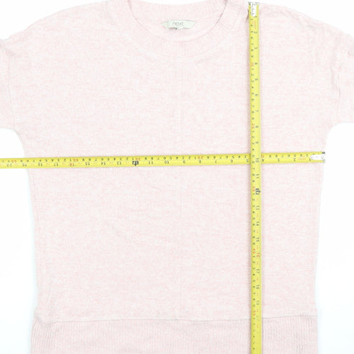 Next Women’s Pink Crew Neck Knit Jumper Size 10 Regular Fit