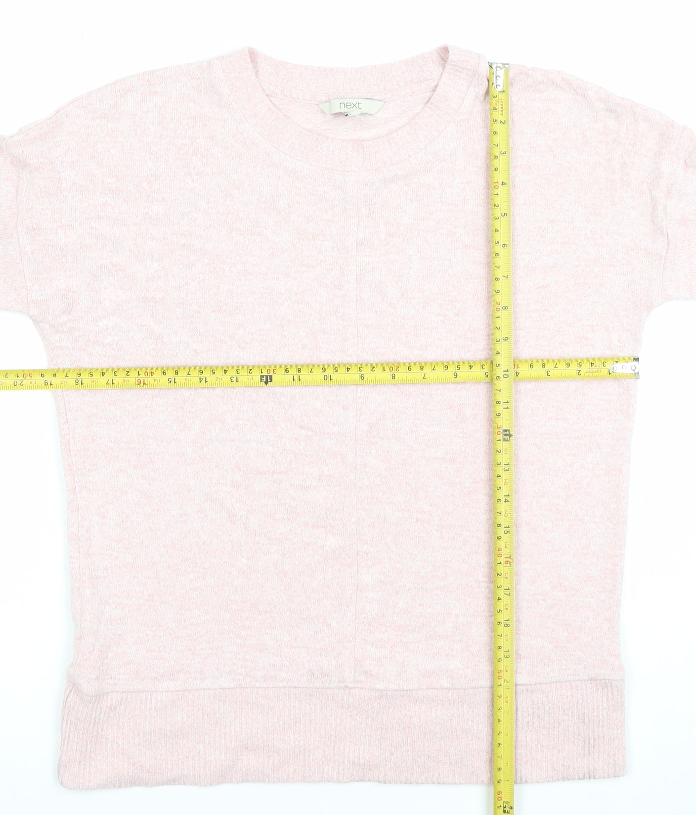 Next Women’s Pink Crew Neck Knit Jumper Size 10 Regular Fit
