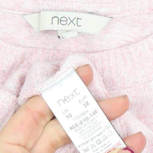 Next Women’s Pink Crew Neck Knit Jumper Size 10 Regular Fit