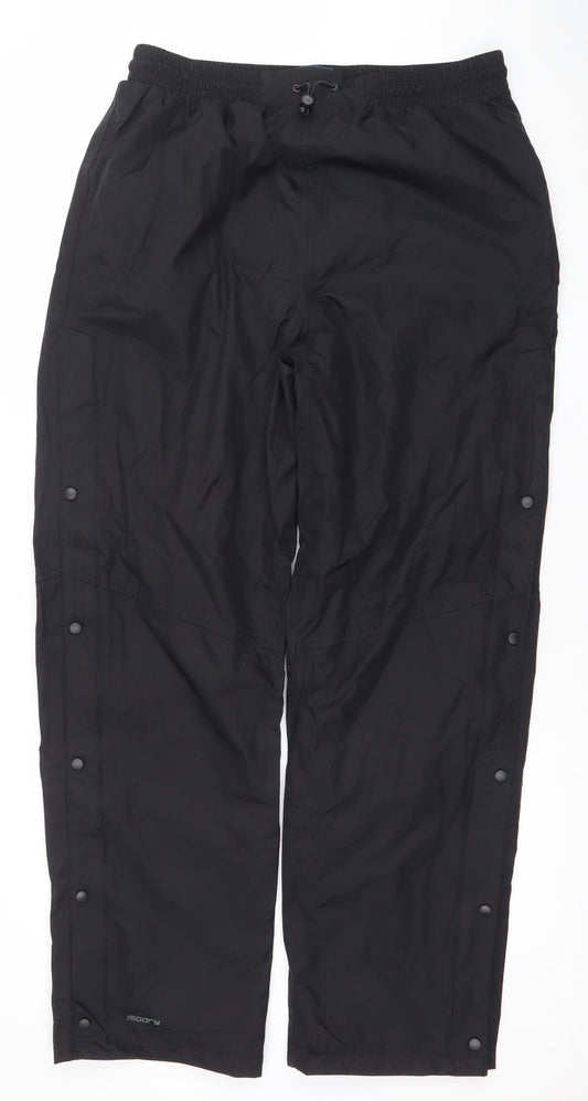 Mountain Warehouse Men’s Black M Waterproof Rain Trousers