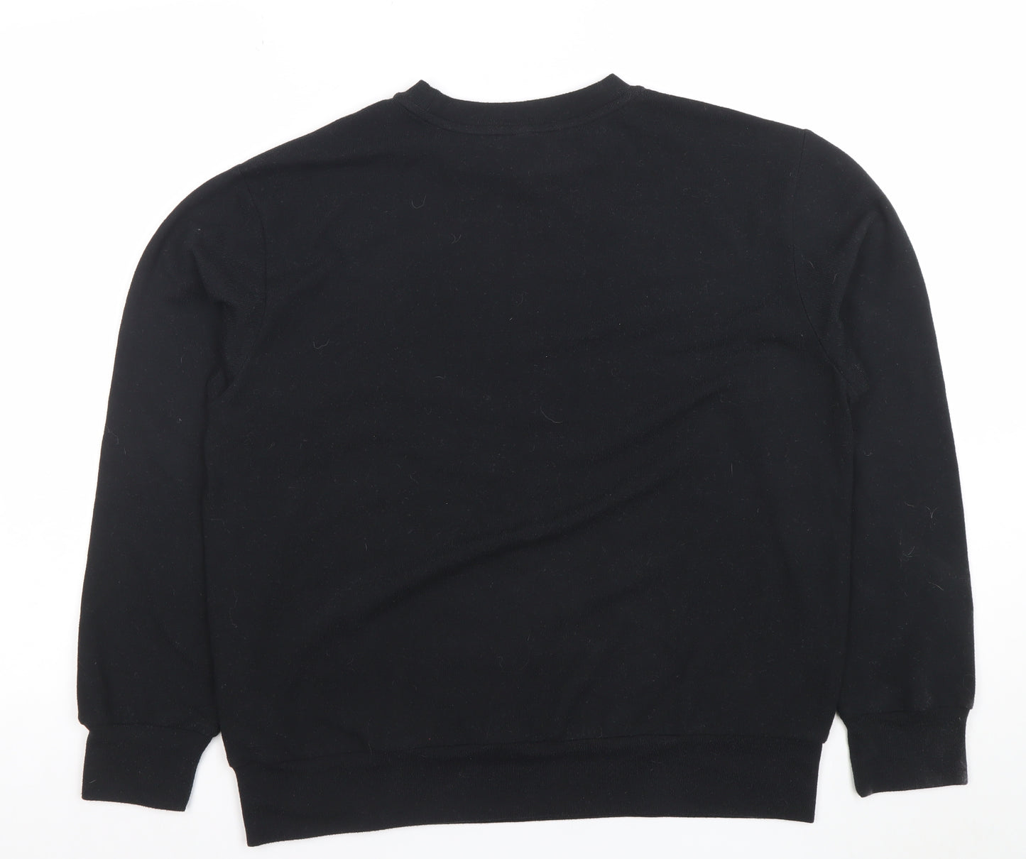 Uniqlo Women Black Long Sleeve Basic Crew Neck Jersey Top S
