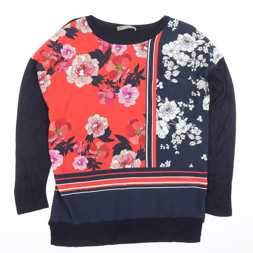 Oasis Women’s Multicoloured Floral Long Sleeve Blouse Size S