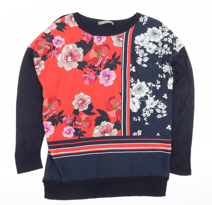 Oasis Women’s Multicoloured Floral Long Sleeve Blouse Size S
