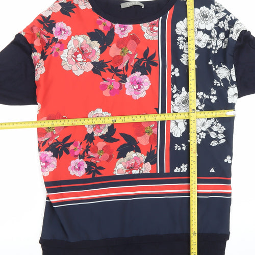 Oasis Women’s Multicoloured Floral Long Sleeve Blouse Size S